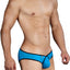 XTREMEN Turquoise/Black Lean-Cut Piping Brief