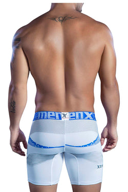 XTREMEN White/Blue Swirl Microfiber Boxer Brief thumbnail 3