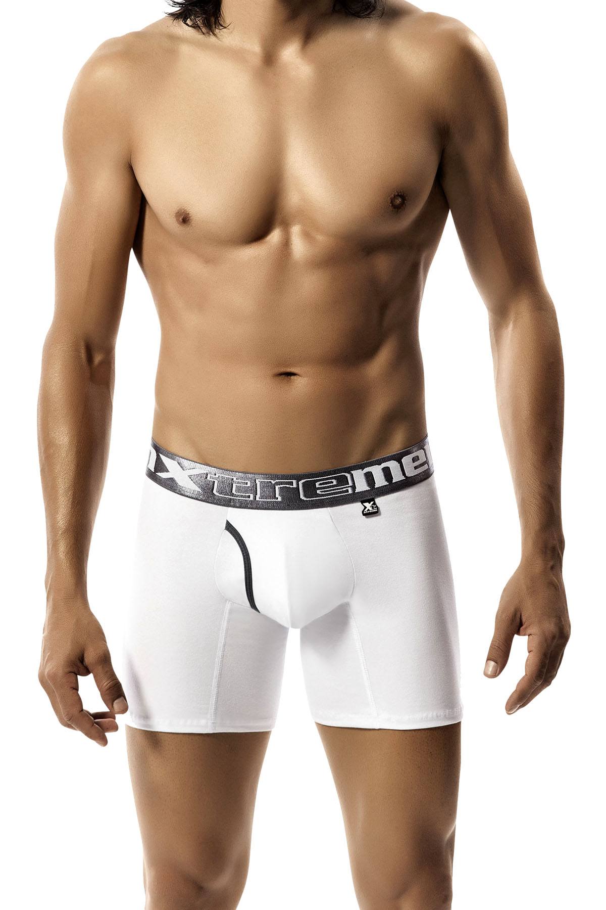 XTREMEN White Bragueta Boxer Brief