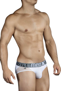 XTREMEN White Combined-Mesh Brief thumbnail 1