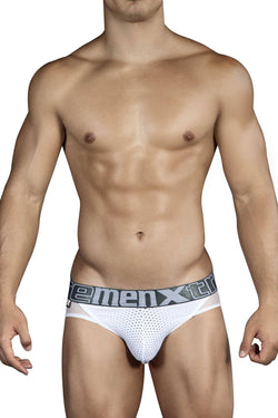 XTREMEN White Combined-Mesh Brief thumbnail 2