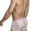 XTREMEN White/Gold/Red Microfiber and Mesh Trunk