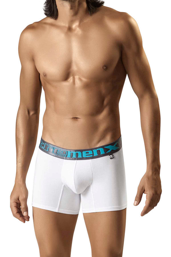 XTREMEN White/Grey Poly-Cotton Boxer Brief