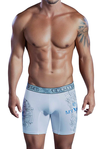 XTREMEN White Maze Microfiber Boxer Brief