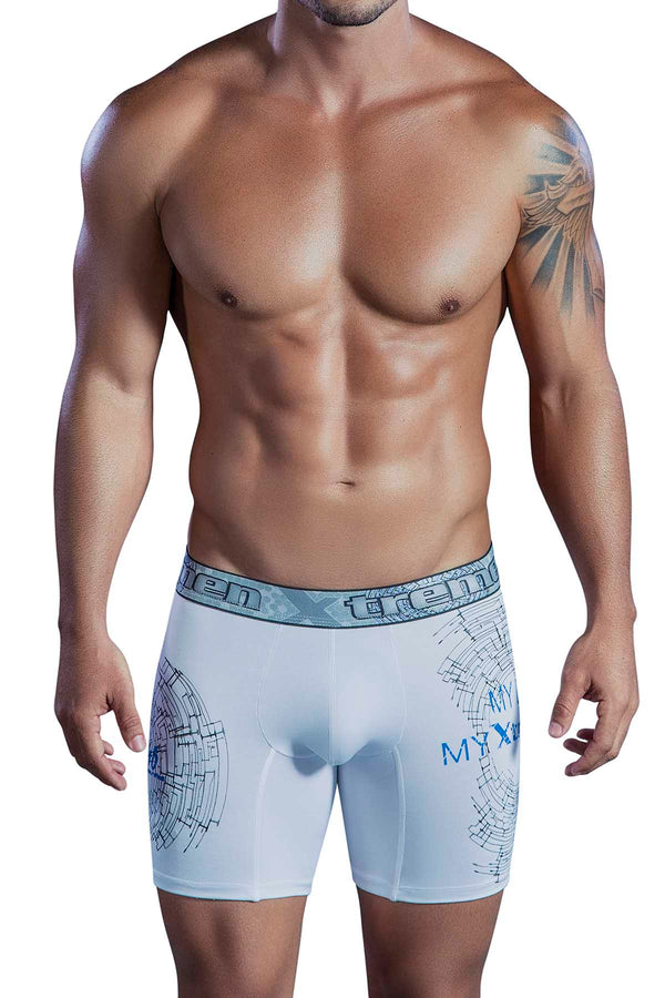 XTREMEN White Maze Microfiber Boxer Brief