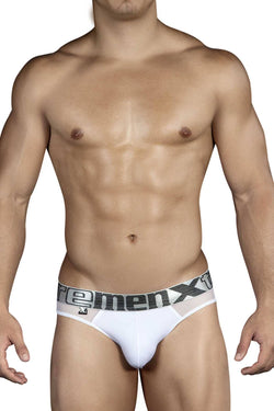 XTREMEN White Mesh-Sides Brief thumbnail 1