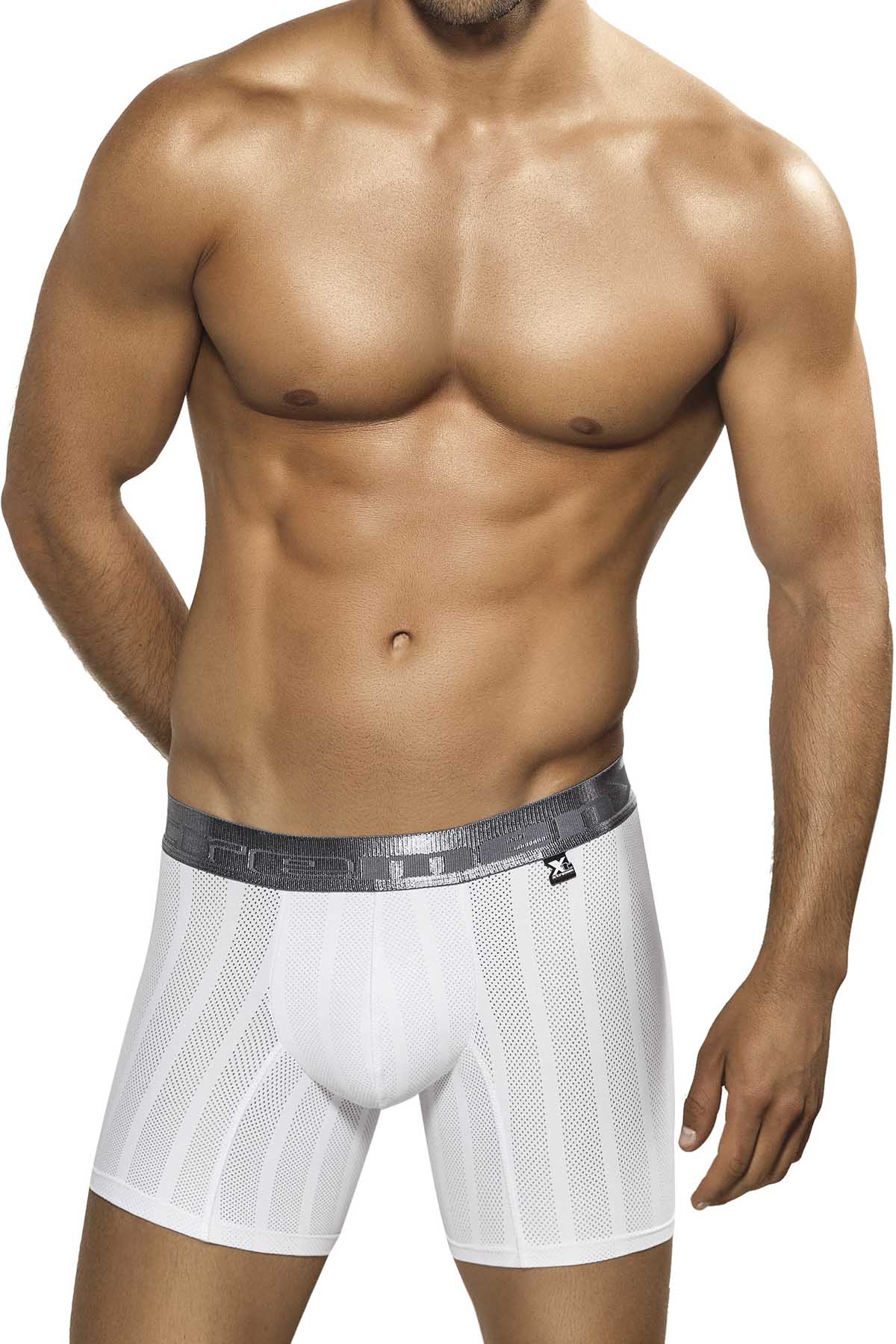 XTREMEN White Microfiber Classic Performance Boxer Brief