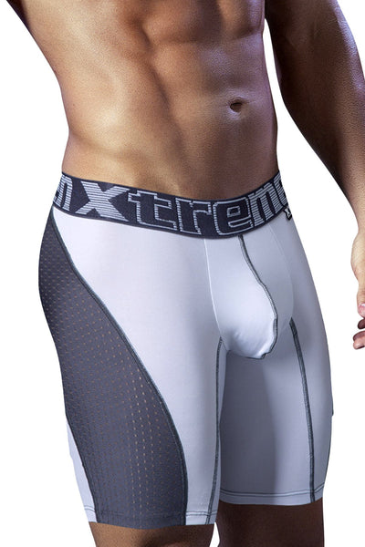 XTREMEN White Sport Performance Breathable Boxer Brief
