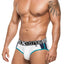XTREMEN White/Teal Sports Brief