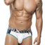 XTREMEN White/Teal Sports Brief