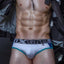 XTREMEN White/Teal Sports Brief