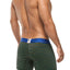 XTREMEN Yellow/Black/Blue Stripe Microfiber Boxer Brief