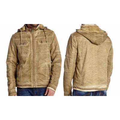 Xray Jeans Men's Multiple Style Lightweight Jackets Khaki with Detachable Hood