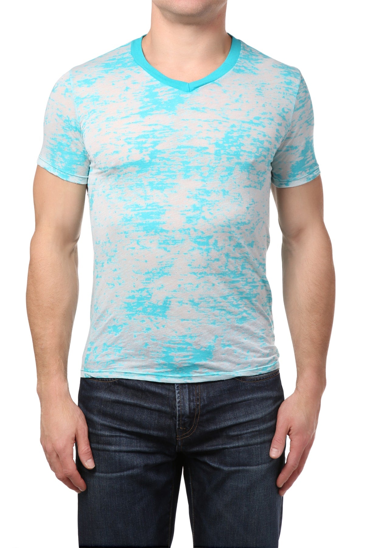 Y.M.L.A. Turquoise Burnout T-Shirt