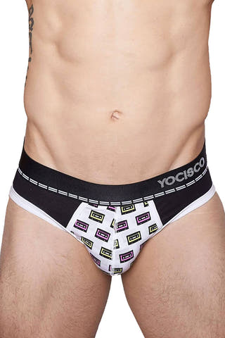 YOCISCO Black Mix Tape Brief