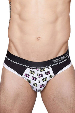 YOCISCO Black Mix Tape Brief thumbnail 1