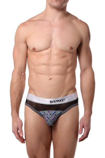 YOCISCO Grey La Havana Bamboo Bikini Brief