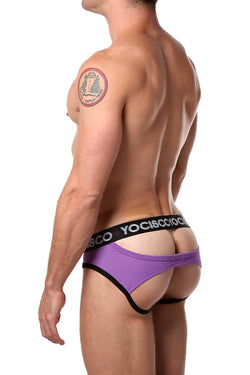 YOCISCO Purple Bar-Back Jock-Brief thumbnail 1