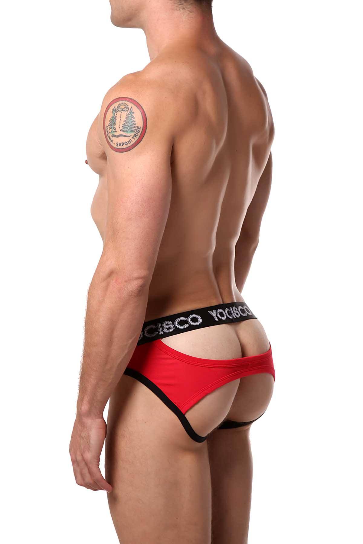 YOCISCO Red Bar-Back Jock-Brief