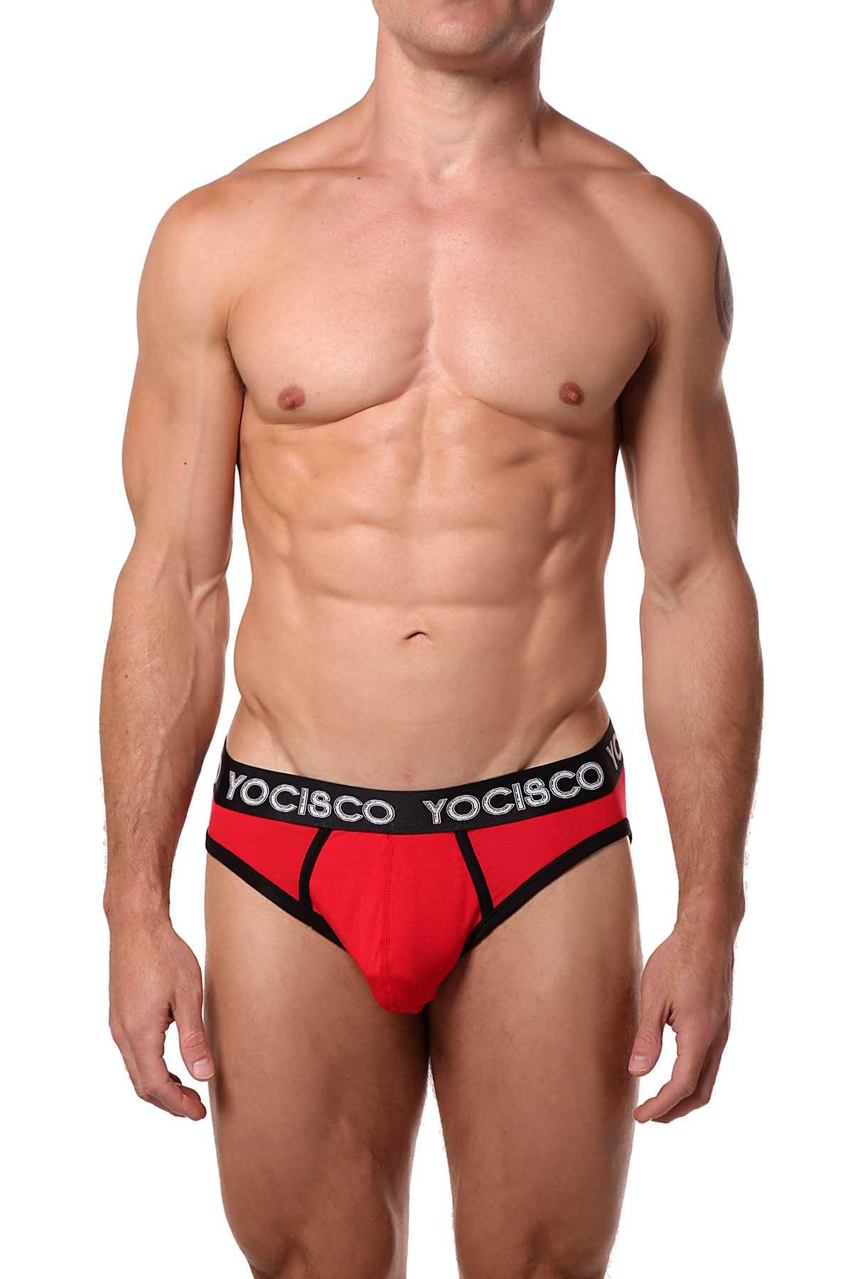 YOCISCO Red Bar-Back Jock-Brief