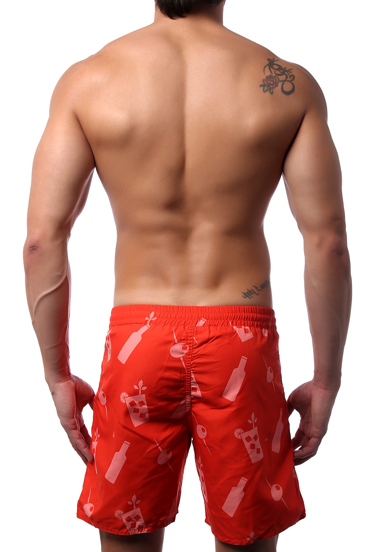 YOCISCO Red Bloody Mary 6" Swim Trunk