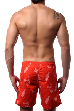 YOCISCO Red Bloody Mary 6" Swim Trunk thumbnail 2
