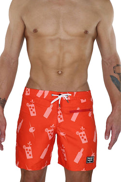 YOCISCO Red Bloody Mary 6" Swim Trunk thumbnail 3