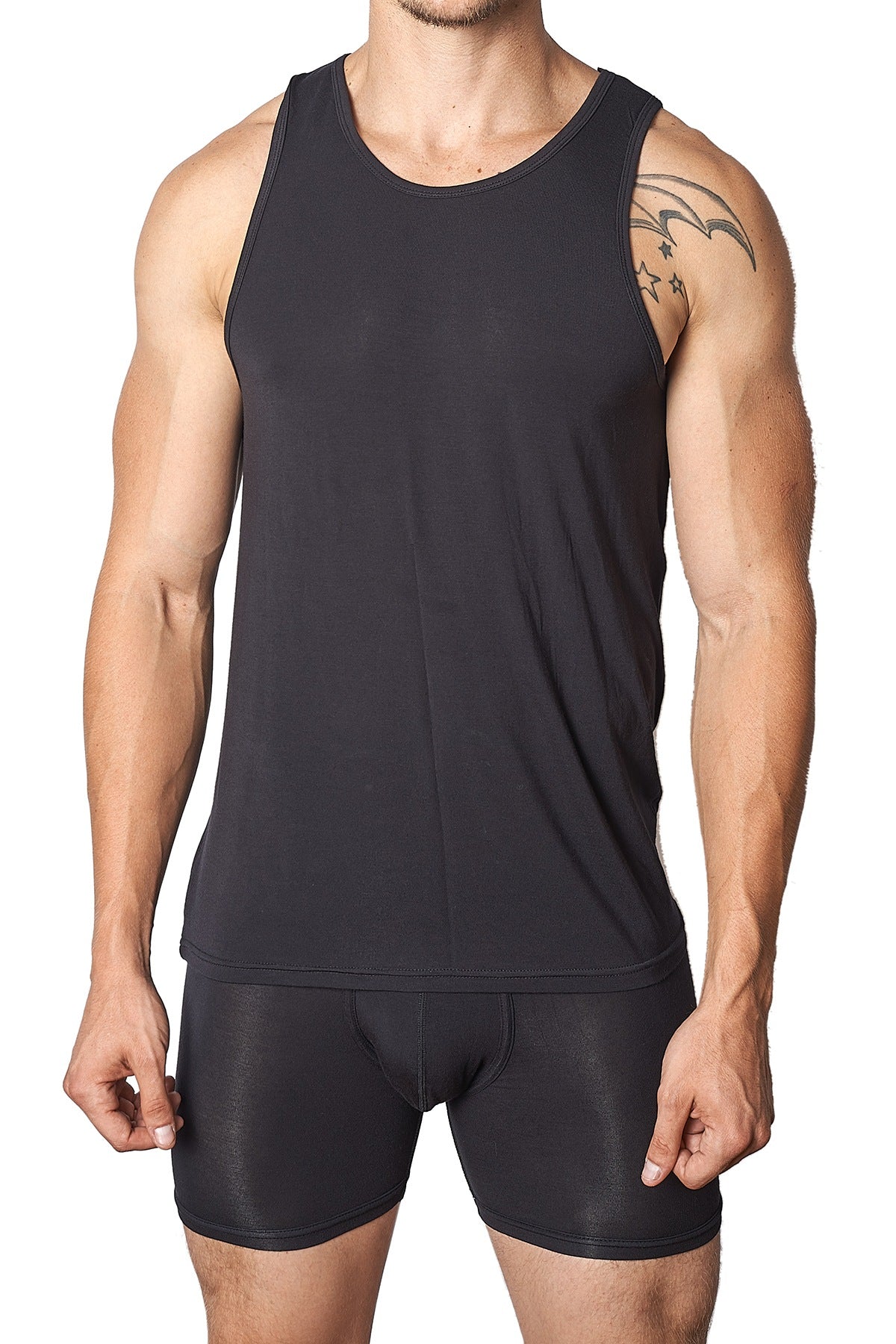 Yocisco's Black Essentials Tank Top