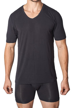 Yocisco's Black Essentials V-Neck Shirt thumbnail 1