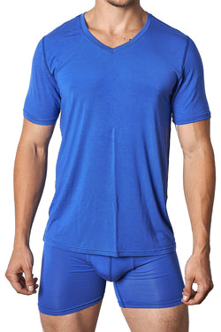 Yocisco's Cobalt Essentials V-Neck Shirt thumbnail 1