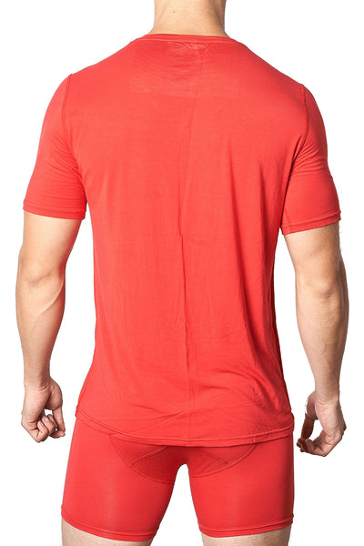 Yocisco's Red Essentials V-Neck Shirt