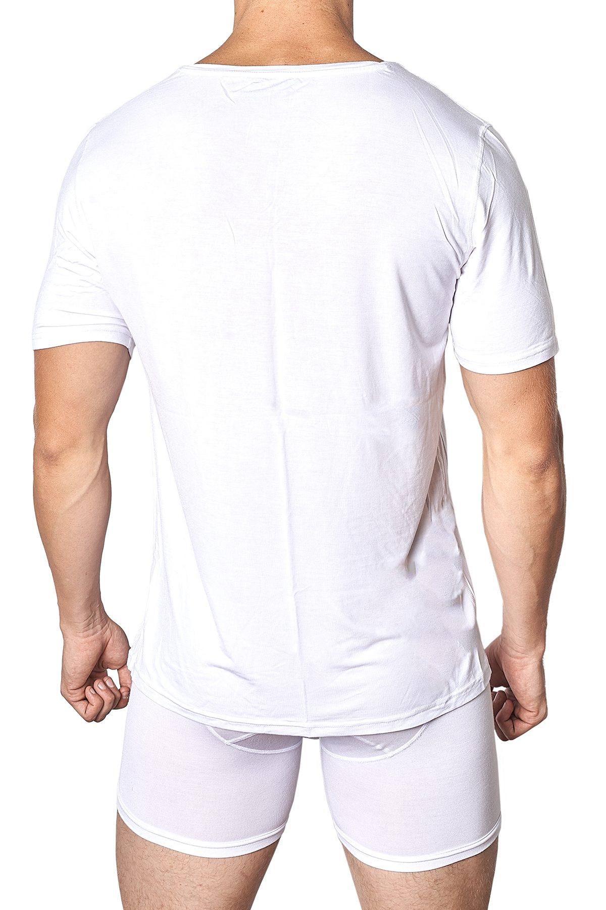 Yocisco's White Essentials V-Neck Shirt