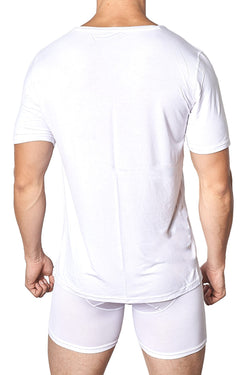 Yocisco's White Essentials V-Neck Shirt thumbnail 2