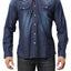 Young Republic Dark Blue Zipper Button-Up