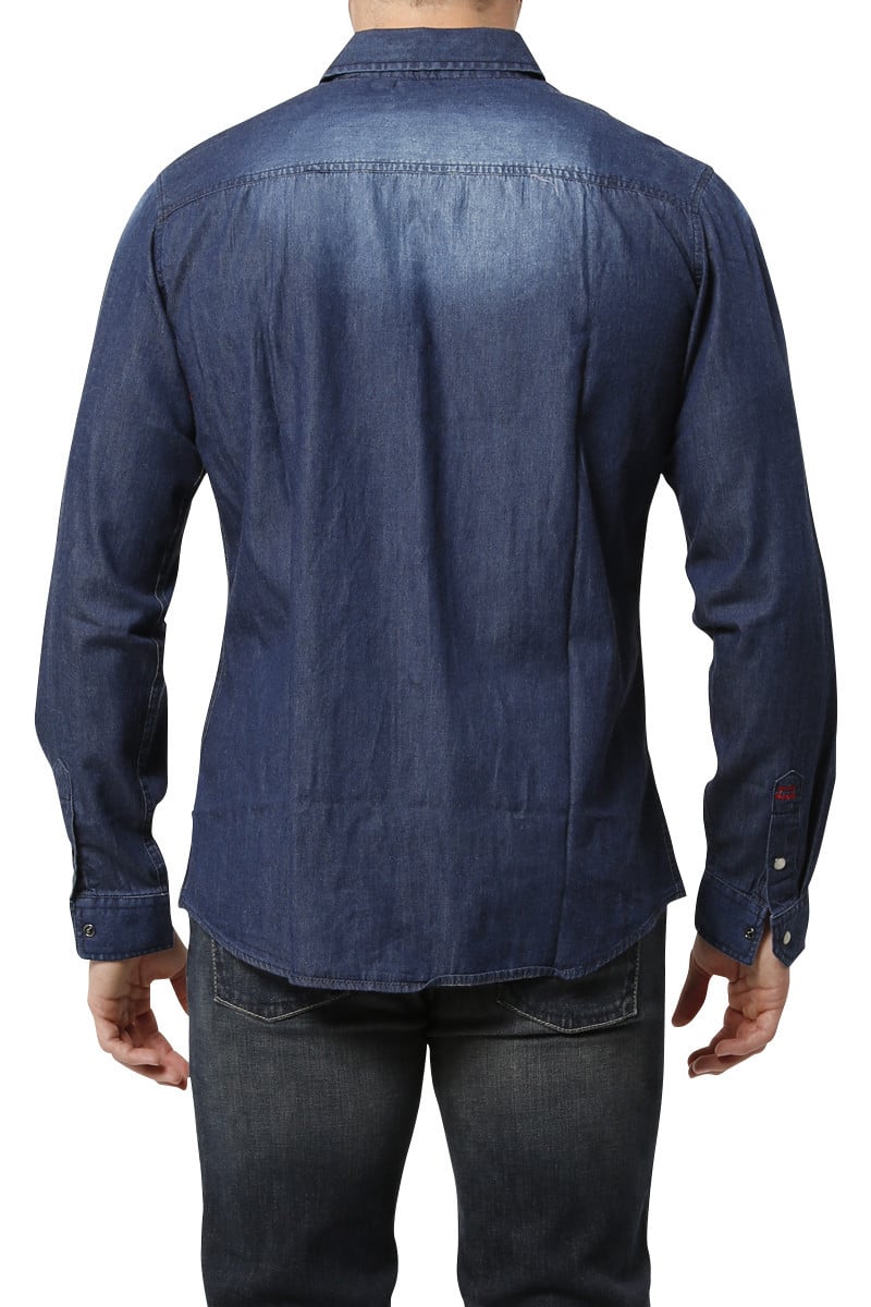 Young Republic Dark Blue Zipper Button-Up