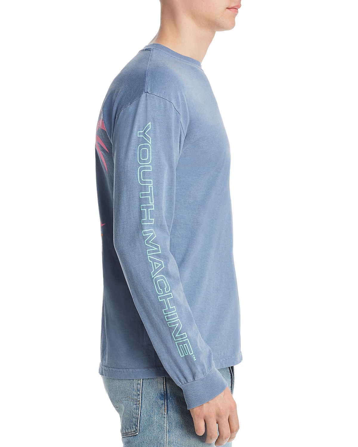 Youth Machine Paradise Long-sleeve Graphic Tee Blue Jean