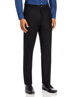 Zanella Noah Stretch Flannel Slim Fit Dress Pants Black thumbnail 1