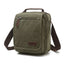Zuolunduo Army-Green Canvas Tablet Messenger Bag