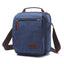 Zuolunduo Denim-Blue Canvas Tablet Messenger Bag
