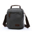 Zuolunduo Grey Canvas Tablet Messenger Bag