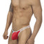 PPÜ Red/White Colorblock Thong
