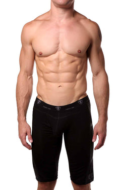 Thierry Black/Charcoal Long Athletic Boxer Brief thumbnail 1