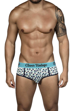 Clever Blue Triangle Piping Brief thumbnail 1