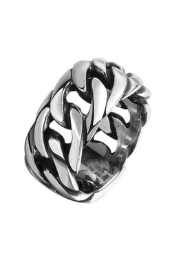 Gomaya Personality Chain Stainless Steel Ring thumbnail 2