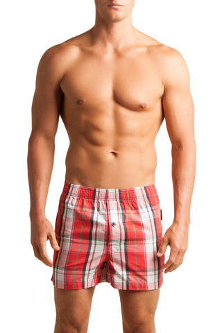 C-IN2 Remix Red Woven Plaid Boxer