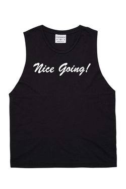 Rxmance Unisex Black Nice Going Muscle T thumbnail 1