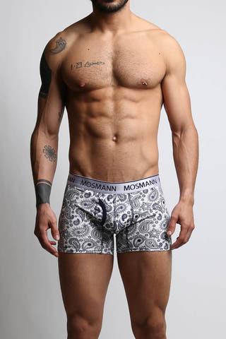 2-Pack Mosmann Dark Blue & Navy Paisley Boxer Brief
