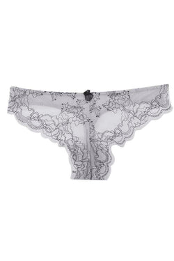 Catherine Malandrino Grey Corded Lace Thong thumbnail 1