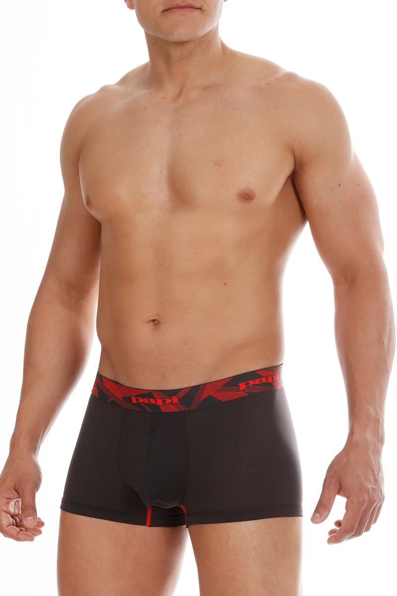 Papi Red/Black Performance Mesh Brazilian Trunk 2-Pack