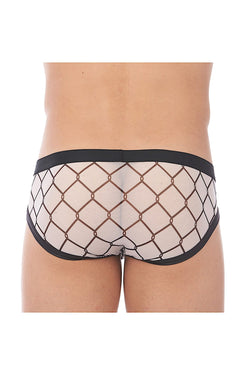 Gregg Homme White Wired Mesh C-Ring Brief thumbnail 4